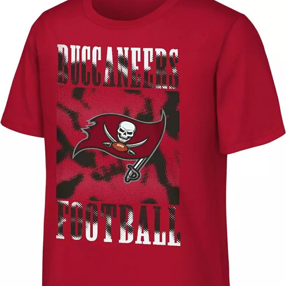 NFL Team Apparel Tampa Bay Buccaneers Garage Hero Dark Red T-Shirt .